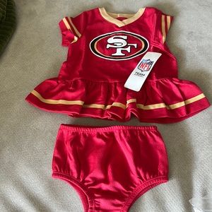 49ers NFL baby dress 3-6m